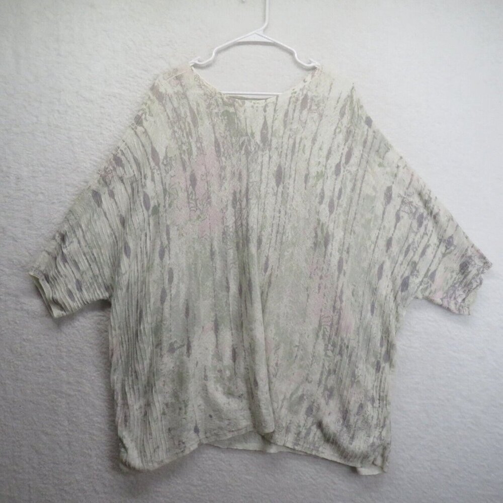 Pure J Jill Sweater Womens‎ Size 2X Abstract Short Dolman Sleeve Light Loose